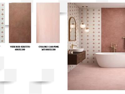 KRONOS CANDY STAR , VIBE RED KRETTO , COLORS 1260 PINK MT 600X1200